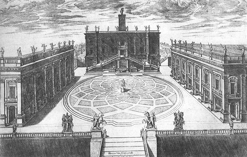 Kupferstich aus dem Jahr 1568 von Étienne Dupérac (1525-1604)
